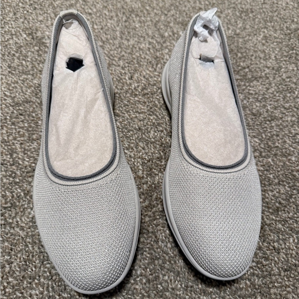 VIVAIA Walker Pro Hybrid Ballet Flats – Metallic Diamond